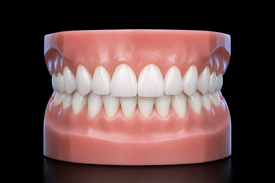 Модель зубних рядів під променем 3D-сканера